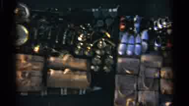 TANGIER MOROCCO-1965: Market Stall Displaying Traditional Goods And Leather Slippers