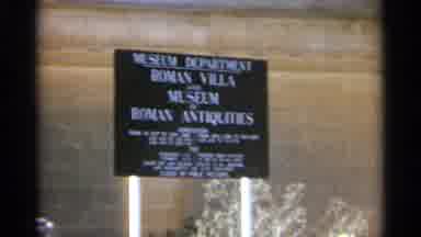 Tangier Morocco (1965): An Old Sign Of A Roman Villa And Then A Shot Of That Roman