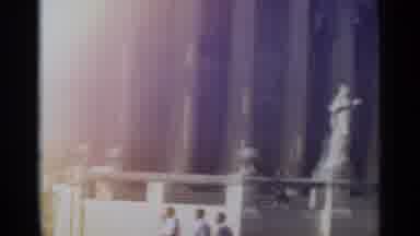 Tangier Morocco (1965): A Sliding Large Building With Statues In Front And Parked