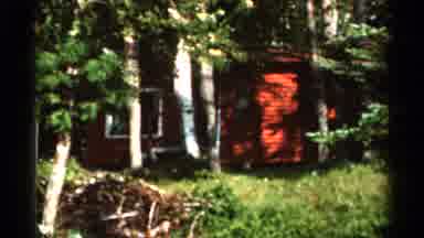 Hamel Minnesota (1966): Red House In Forest Then Man Watching The Ocean