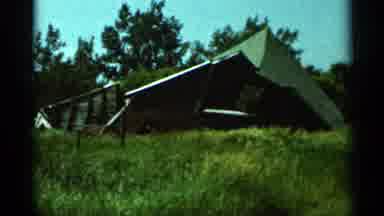 Hamel Minnesota (1966): Farmland With Windmill Water Pump Covered Animal Enclosure