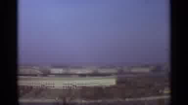 Moscow Russia-1966: A High Panoramic View Of Large Buildings And A Bridge Surrounded By