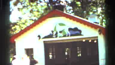 Saint Louis Missouri (1966): Red And Yellow Amusement Park Train On A Sunny Day