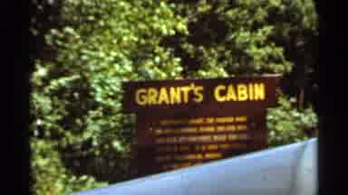 Saint Louis Missouri (1966): A Sign Showing Grant Cabin On A Wooden Sign Then A