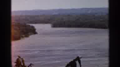 Saint Louis Missouri (1966): River And Green Trees On A Clear Day