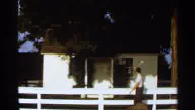 Saint Louis Missouri (1966): A Little White House A Man Strolling And A Library