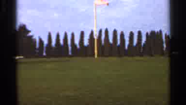 Saint Louis Missouri (1966): A Big Tall Flag On The Top Of A Hill Flying High In