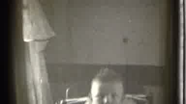 Danielson Connecticut (1939): Little Child Near Lamp In House Looking At Camera