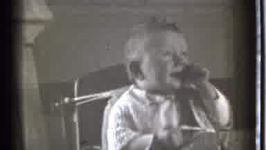 Danielson Connecticut (1939): Old Black And White Footage Of Baby In High Chair