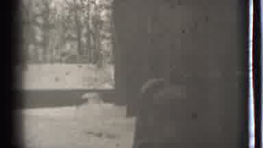 Danielson Connecticut (1939): A Very Dark What Appears To Be Two People Hugging
