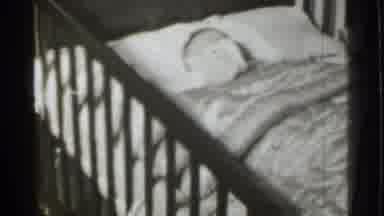 Danielson Connecticut (1939): Child Resting In His White Bed Alone In His House