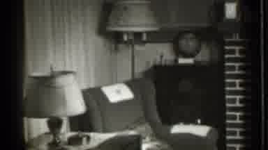 Danielson Connecticut (1939): Home Searching Cleaning Couch Old Lamp House Women