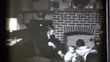 Danielson Connecticut (1939): Adults Gather Around Watching A Small Child Rock On