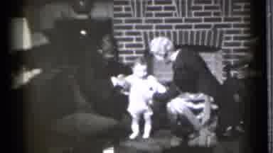 Danielson Connecticut (1939): Adults Excitedly Gather Around A Young Baby In A