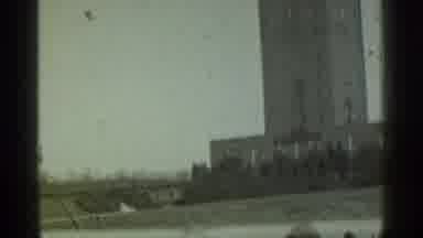 Danielson Connecticut (1939): Brick Tower And Trees On A Sunny Day