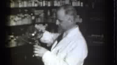 Danielson Connecticut (1939): A Scientist Doing Some Mix Of Chemical Product Maybe