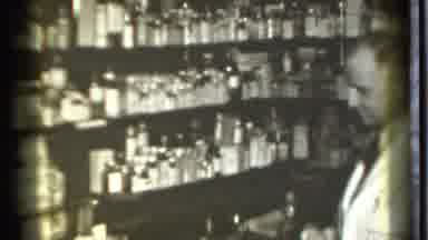 Danielson Connecticut (1939): A Dharma Man Works Hard In The Medical Shop To