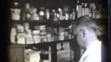 Danielson Connecticut (1939): Pharmacist Prepares Medicines Father Customers A
