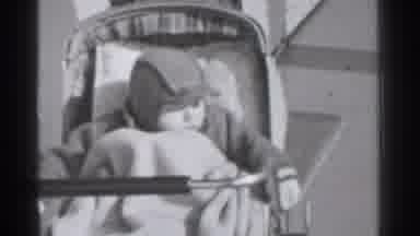 Danielson Connecticut (1939): Cute Baby Boy Wearing Fashionable Cot And Ht Covered