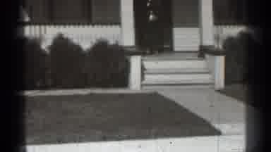 New York (1939): Someone Walking Down Stir In Father Of House And Something Flying