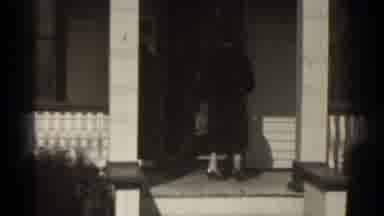 New York (1939): Two Women Child And Man Walking Out Of Home To Go Somewhere