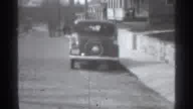 New York (1939): Car Irked Outside On Busy Street On Dr Day Outside