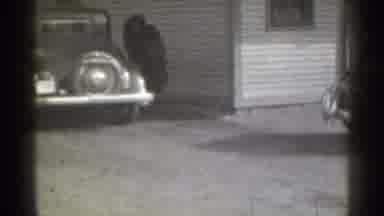 New York (1939): Woman Father On 1950'S Walking To Car On Windy Day Wearing Fur