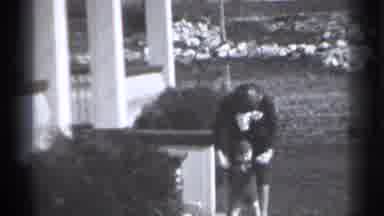 New York (1939): Mir Helping Her Child Try To Walk Outside Bellow Pothers