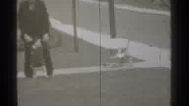 New York (1939): Man Walks His Baby In The Park