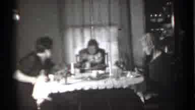 New York (1939): Two Women He Mel At Table With Small Girl On Film