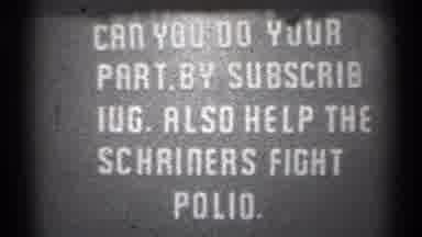 San Francisco California-1944: A Public Service Announcement Urging Support to Fight Polio