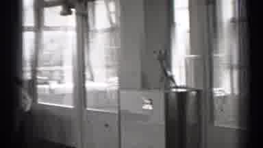 San Francisco California (1944): Man Watches Father On Inside House Just Viewing