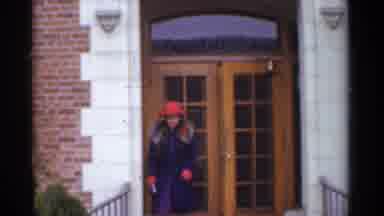 San Francisco California (1944): Beautiful Lady Levine Her House On Cloudy Winter