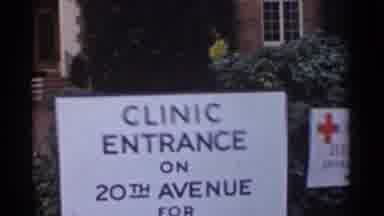 San Francisco California (1944): Brown Buildings Green Trees And White Clinic Sign
