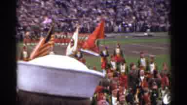 San Francisco California (1944): Marching Band On Football Field