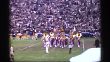San Francisco California (1944): Marching Band Marching In Stadium