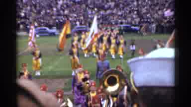 San Francisco California (1944): Band Wearing Green And Yellow Uniforms Marches