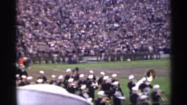 San Francisco California (1944): Large Nil Band Marching Onto Field On Cleo Day