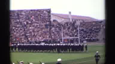 San Francisco California (1944): Marching Band In Stadium S Crowd Watches