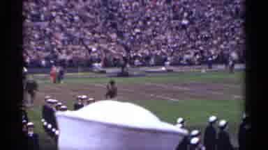 San Francisco California (1944): Soldiers March On A Football Field