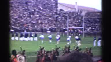 San Francisco California (1944): Band Wearing White Uniforms Marches Onto Stadium