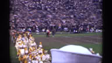 San Francisco California (1944): Marching Band Entering Field During Football Game