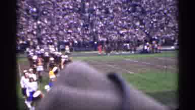 San Francisco California (1944): Marching Band At College Football Stadium