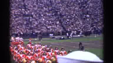 San Francisco California (1944): Marching Band Outperforming At Big Football Game