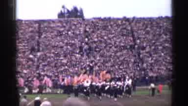 San Francisco California (1944): Mesmeric Marching Band At Football Stadium Might