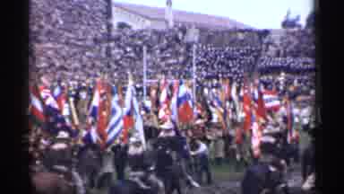 San Francisco California (1944): Different Flags Of All Countries Being Printed On