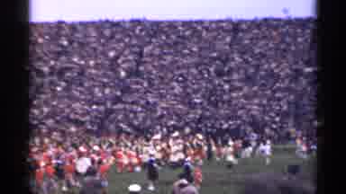 San Francisco California (1944): Two Marching Ends Overtaking Football Field