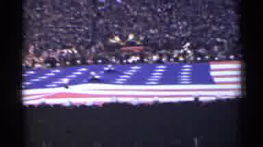 San Francisco California (1944): People Surround And Hold A Mesmeric Flag Size Of