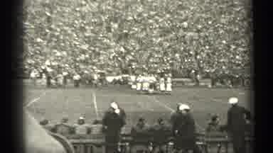 San Francisco California (1944): People Actively Running In Outdo Other Stadium