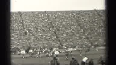 San Francisco California (1944): Vintage Football Game In Pecked Stadium Full Of